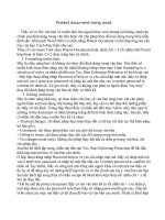 Bỏ pass trong Protect document