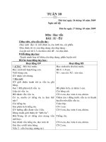 Gián án Giáo án lớp 1- 2 buổi tuần 10(Fon VINI)