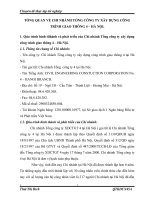 TỔNG QUAN VỀ CHI NHÁNH TỔNG CÔNG TY XÂY DỰNG CÔNG TRÌNH GIAO THÔNG 4