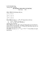 Đề thi HSG lop 12 cấp tỉnh