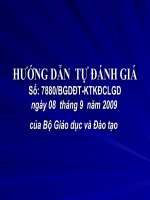 Gián án Hướng dẫn tự đánh giá trường PT