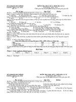 Gián án kiem tra hoc ky í 12