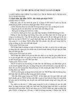 CÁC VẤN ĐỀ CHUNG VỀ KẾ TOÁN TÀI SẢN CỐ ĐỊNH