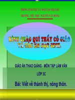 TLV 3 tuần 17- viết thư
