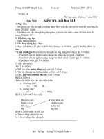 GIÁO ÁN I TUẦN 19