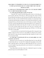 HOẠT ĐỘNG VÀ TÌNH HÌNH VAY VỐN CỦA CÁC DOANH NGHIỆP VỪA VÀ NHỎ TẠI NGÂN HÀNG ĐẦU TƯ VÀ PHÁT TRIỂN VIỆT NAM CHI NHÁNH CẦN THƠ