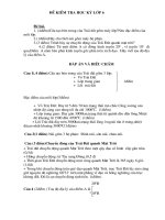 cac bai kiem tra hoc ki i