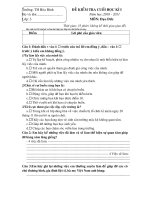 Gián án DE KIEM TRA DAO DUC CUOI HOC KI I