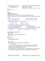 Tài liệu Đề thi HKI (2010-2011), bộ 4 đề có đáp án.