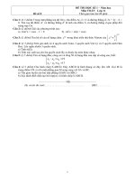 Đề thi Học kì 1 Toán 11 - Đề số 8