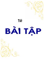 Bài giảng Tiết 15: Bài Tập