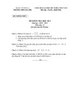 Đề học kỳ I toán