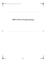 PHP 5 Power Programming P1