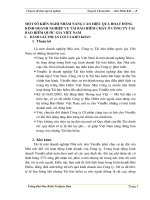 MỘT SỐ KIẾN NGHỊ NHẰM NÂNG CAO HIỆU QUẢ HOẠT ĐỘNG KINH DOANH NGHIỆP VỤ TÁI BẢO HIỂM CHÁY Ở CÔNG TY TÁI BẢO HIỂM QUỐC GIA VIỆT NAM