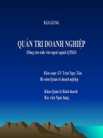 Bài giảng quản trị doanh nghiệp