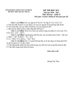 ĐỀ THI HỌC KÌ I- TỰ LUẬN