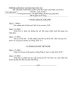 Đe thi HSG 9 Môn Sử Huyện Tuy An