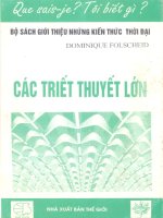 Ebook Các triết thuyết lớn