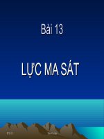 Bài: Lực ma sát