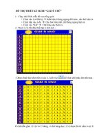 THIẾT KẾ Ô CHỮ