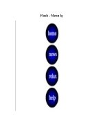 Flash - Menu lạ .Menu Lạ 1. Tạo 1 file có thông số như hình 1 Hình 1 2. Chọn công