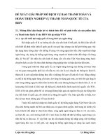 ĐỀ XUẤT GIẢI PHÁP MỞ DỊCH VỤ BAO THANH TOÁN VÀ HOÀN THIỆN NGHIỆP VỤ THANH TOÁN QUỐC TẾ CỦA BIDV