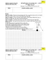 Bài giảng De kiem tra Ki I lớp 8