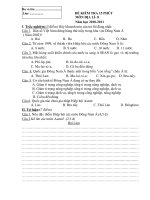 Bài giảng Đề kiểm tra 15'''' lần 1(HK2)