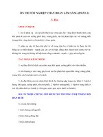 ÔN THI TỐT NGHIỆP CHẨN ĐOÁN LÂM SÀNG (PHẦN 2)