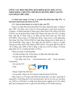CÔNG TÁC BỒI THƯỜNG BẢO HIỂM HÀNG HÓA XUẤT NHẬP KHẨU CHUYÊN CHỞ BẰNG ĐƯỜNG BIỂN TẠI PTI GIAI ĐOẠN 2007-2010
