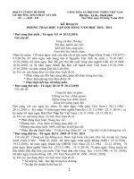 KH phong trào học tập gối sóng