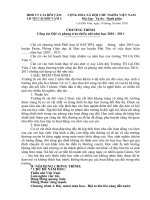 chương trình công tác đội trường tiểu học 2010-2011