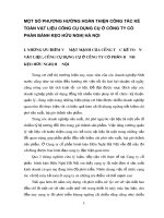 MỘT SỐ PHƯƠNG HƯỚNG HOÀN THIỆN CÔNG TÁC KẾ TOÁN VẬT LIỆU CÔNG CỤ DỤNG CỤ Ở CÔNG TY CỔ PHẦN BÁNH KẸO HỮU NGHỊ HÀ NỘI