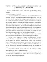 PHƯƠNG HƯỚNG VÀ GIẢI PHÁP HOÀN THIỆN CÔNG TÁC QUẢN LÝ DỰ ÁN TẠI CÔNG TY