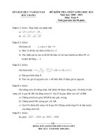 De+DA ki 1 nam 2010-2011 Toán 9