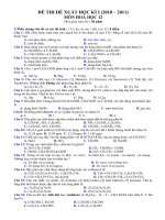 Đề thi HK 1 - Hóa 12 (CB -NC) - TN