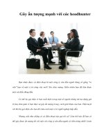 Gây ấn tượng mạnh với các headhunter