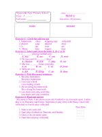 de kt  Anh thang 12 lop 5