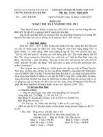 Gián án Báo cáo sơ kết HKI 2010-2011