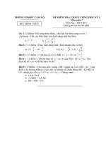 Tài liệu ĐÈ THI -ĐÁP ÁNHKI 10-11