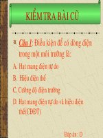 Tài liệu Dong dien trong chat khi