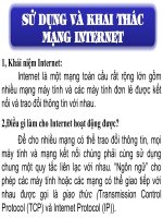 SU DUNG VA KHAI THAC MANG