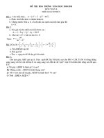Gián án Đề thi và HDC học sinh giỏi toán 8 cực hay