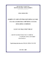 Luận văn nghiên cứu một số tính chất động lực học của UAZ khi thay thế động cơ điêzen 