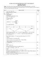 Đáp án Toán 12 HK1 2010-2011