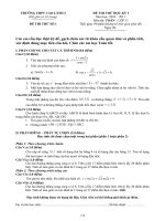 ĐỀ THI THỬ KHỐI 11