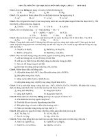 Gián án 100 câu hỏi hóa 12 ôn tập HKII  có đáp án