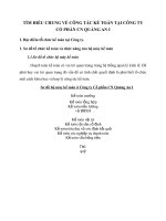 TÌM HIỂU CHUNG VỀ CÔNG TÁC KẾ TOÁN TẠI CÔNG TY CỔ PHẦN CN QUẢNG AN I