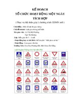 KẾ HOẠCH TỔ CHỨC HOẠT ĐỘNG MỘT NGÀY TÍCH HỢP - Luật giao thông