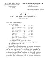 Bài giảng bao cao sơ kết C Đ kì I